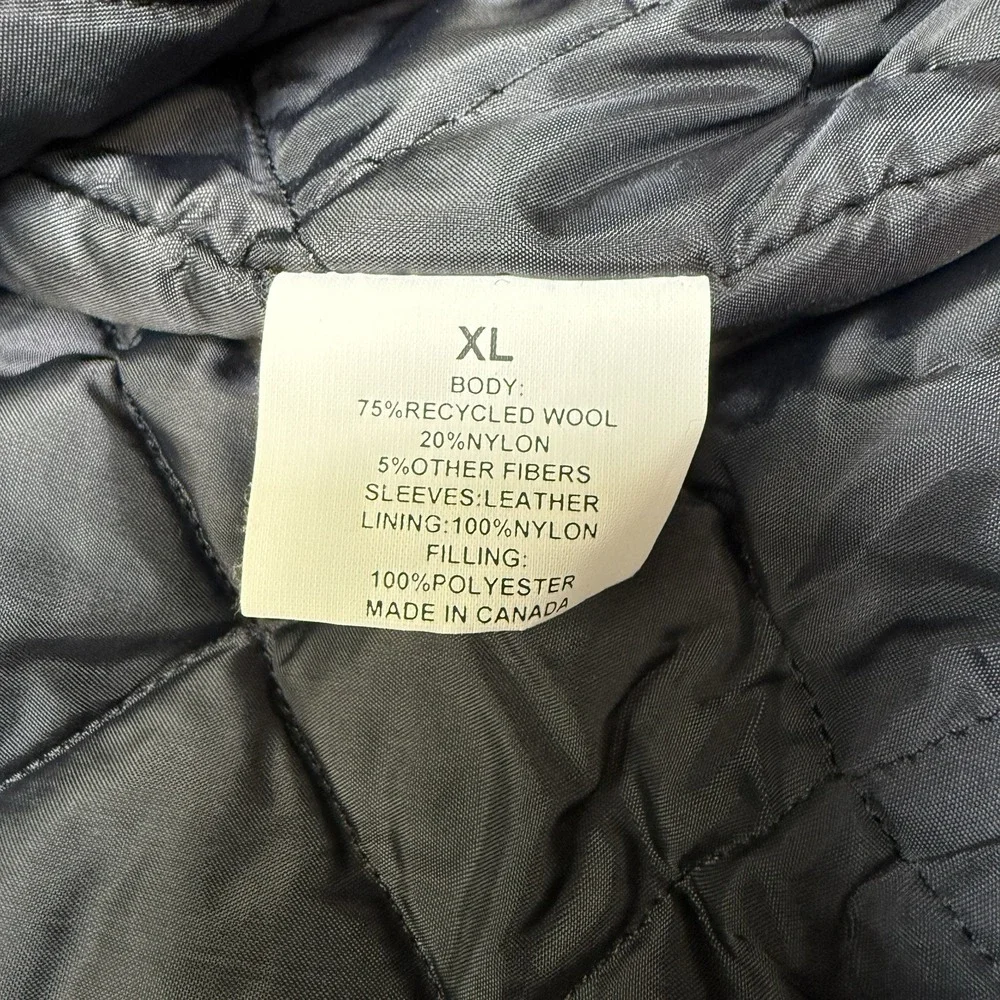 Vintage Anheuser Busch Beer Wool Leather Suede Embroidered Jacket Coat XL - Picture 8 of 11